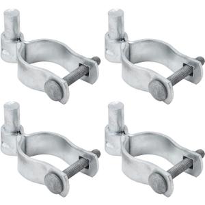 VIVIDA 1-7/8" Chain Link Gate Hinge 4 PCS, Galvanized Pipe Post Hinge for 1-7/8" OD Pipe, Chain Link Gate Hardware