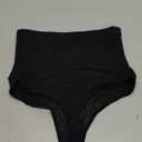 SIMIYA Thong Shapewear Tummy Control for Women High Waist Compression Shapewear Thong Black Size M