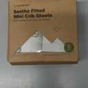 2-Pack Mini Crib Sheets Fitted - 38x26 Pack N Play Sheets for Pack and Play Mattress, Organic Cotton, Soft & Breathable Playard Bedding, Neutral Mini Toddler Bed Cover for Boys, Girls (Elly)