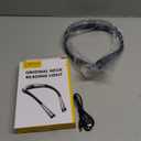 Glocusent Book Light, 3-Color & 6-Brightness Reading Light, Bendable Neck Light, 80-hr Lasting Rechargeable Book Light, Perfect Reading Lights for Books in Bed, Knitting, Repairing, Book Lovers Gifts