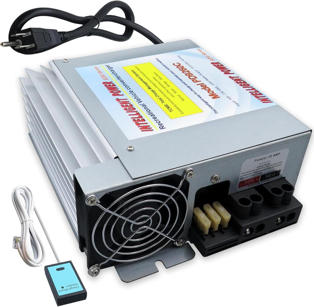 PD9260CV 60A RV Power Converter Charger | Direct Replacement for PD9260C and Inteli-Power PD9200 Series| Auto 3-Stage Battery Charging| 120v to 12v Power Converter