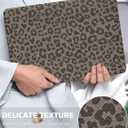 Seorsok Compatible with MacBook Air 13 Inch Case 2022 2021 2020 2019 2018 Release A1932 A2179 M1 A2337,Vintage Leopard Grain Leather Plastic Hard Shell Case & Keyboard Cover,Dark Khaki Cheetah