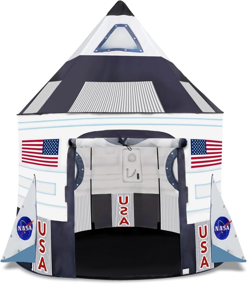 ArtCreativity Kids Tent Indoor Pop up Play Tent for Kids, Outer Space Party Decorations & Space Toys for Ages 4-12 Indoor & Outdoor Playhouse, Spaceship Playhouse for Birthday Party Decoration