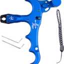 Bow Release for Compound Bow, 4-Finger Archery Release Trigger, 360° Rotatable Thumb Release Aid, Archery Compound Bow Accessories