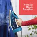 BLACK+DECKER Steam Iron for Clothes with Retractable Cord, Vertical Steaming, Anti-Drip Design, Spray Mist and Auto Clean Button, 1200W