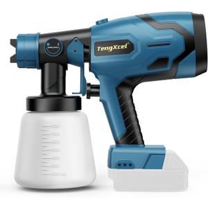 Cordless Paint Sprayer for Makita 18V Battery, 600W Paint Sprayer with Brushless Motor, 1000ml Large Capacity Bottle, Sprayer Gun for House Painting, Fence, Furniture, cabinets, Walls(No Battery)