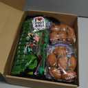 J6&H6 110 Pcs Football Party Favors Football Goodie Bags Including 12 Football Drawstring Bags Stress-relieving Football Straws Keychains silicone Wristband and stickers for FootballParty Gift.