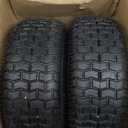 16x6.50-8 Riding Lawn Mower Rubber Tire and Wheel, 2 Pcs Replacement 16x6.5-8nhs Garden Tractor Lawnmower Tyre, Bearing Bore 3/4" & 5/8", 3"-4.5" Centered Hub