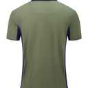 Ceoutdoor Mens Polo Shirts Short Sleeve Casual Golf Shirts Athletic Performance Collar Tactical Polo Shirt with Pocket A-Army Green (Green, L)