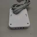 Flat Plug Extension Cord, HANYCONY 5ft Power Strip with 4 USB Ports(2 USB C), 4 Widely Outlets Extender, Wall Mount, Desk Charging Station for Office School Travel Dorm Room Essentials, ETL Listed (White)