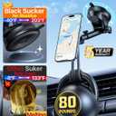 Military-GradeHTU for MagSafe Car MountUpgraded Strongest SuctionMagnetic Phone Holder Cell Stand for Dashboard Windshield Vent,Truck Cradle for iPhone 17 Pro Max 16 15 14 13 12 Tesla,Neutral Gray