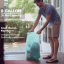 Biodegradable 8 Gallon Trash Bags, AYOTEE Garbage Bags 8 gallon, Compostable Medium Trash Bag, Unscented Leak Proof Bag for Office, Home, Bathroom, Bedroom, Car, Kitchen, Pet(Green)