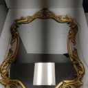 Gold Baroque French Vintage Wall Mirror- 17 * 26.5in Decorative Mirror for Bathroom, Bedroom, Living Room, Hallway
