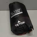 TETON Sports Camp Pillow; Great for Travel, Camping and Backpacking; Washable, Black
