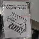 Stainless Steel Utility Sink with Retractable Hot & Cold Faucet, 47.2" Free Standing Single Bowl Sink with Drainboard for Kitchen, Laundry Room, Garage, Farmhouse