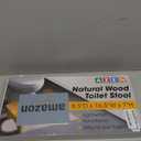 AZEN Toilet Stool Squat Adult, Wood Poop Stool for Bathroom Adults, 7 Inch Height (Yellow (1 Pack))