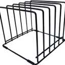 Cutting Board Organizer 5 Slots Holder Space Saving for Cabinet Sturdy Multipurpose Accessories Baking Trays Stand 19x20x16cm