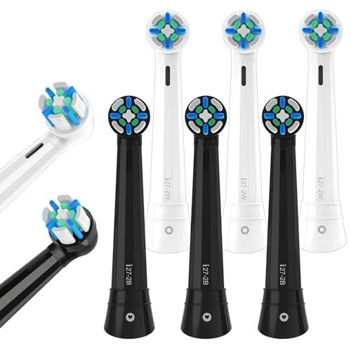 8 Pcs IO Replacement Toothbrush Heads Compatible with Oral B IO 2/3/4/5/6/7/8/9/10/Deep Clean Electric Toothbrush, Toothbrush Heads Compatible with Oral B IO Caring for Your Teeth (Black/White)