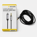 Acoustix USB C TO 3,5MM CABLE 6FT BK