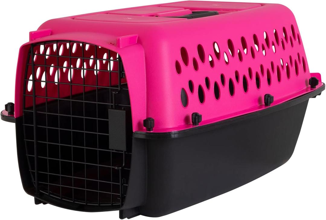 Petmate Pet Porter Fashion Dog Kennel 23", Hot Pink, for Pets up to 15lbs, Made in USA