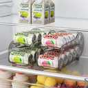 Drink Organizer for Fridge, Soda Can Organizer Dispenser for Refrigerator with Automatic Rolling,Organize Standard Size 11.15oz or 12oz Cans Drink,Save space for Fridge、Kitchen、countertop （2 pack）