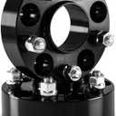 Customadeonly 5x114.3 Wheel Spacers for 370Z 350Z 240SX 300ZX GTR Murano Maxima Sentra (2pcs 1.5" Thick Black) Wheel Spacer for Q60 G37 G35 Hubcentric 5x4.5 66.1mm Bore M12x1.25 Lugs 38mm Wide