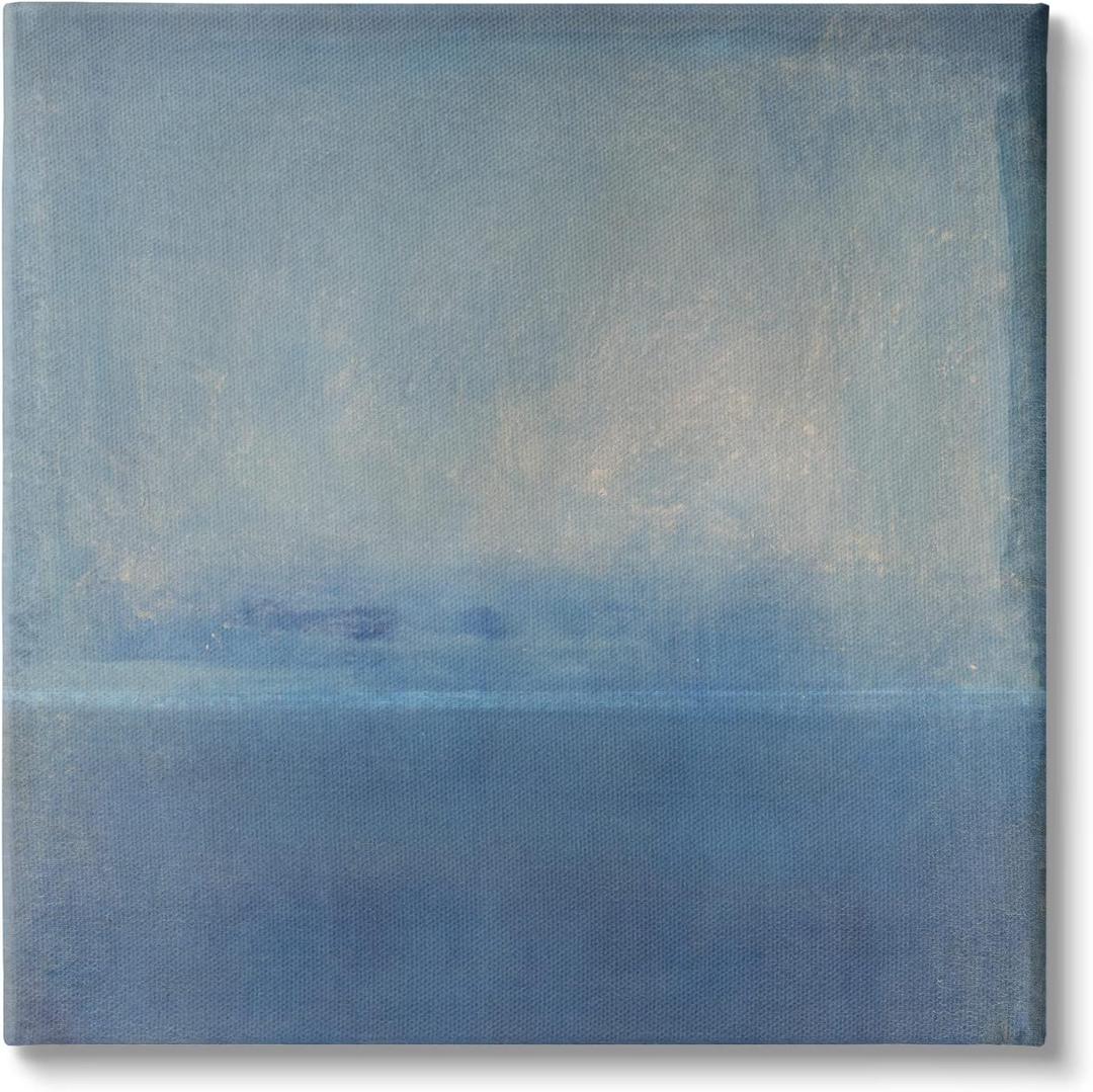 Stupell Industries Blue Abstract Landscape Canvas Wall Art, Design by Tim OToole