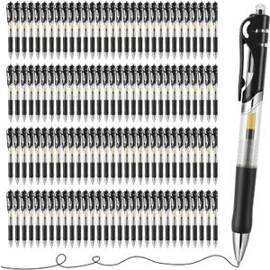 200 Pack Black Ink Retractable Ballpoint Pen 1.0 mm Point Smooth Writing Click Pens for Office Supplies Journal Writing