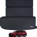 Large Trunk Mat for 2024 Toyota Grand Highlander & Fit Lexus TX (Not Fit Left Side with Speaker), TPE All Weather Cargo Liner Accessories, Waterproof Rear Cargo Liners Easy to Clean (Large Trunk MatFoldable)