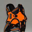 Eagloo Dog Harness for Large Dogs, No Pull Service Vest with Reflective Strips and Control Handle, Adjustable and Comfortable for Walking, No Choke Pet Harness with 2 Metal Rings, Orange, L