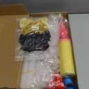 TONIFUL 4 Set Black Gold Balloon Stand Kit for Birthday Decorations for 70th,Balloon Centerpieces for Table Party Decorations Cheers to 70 Years Old Birthday for Men and Women