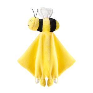Pro Goleem Bee Loveys for Babies Soft Security Blanket Baby Snuggle Toy Stuffed Animal Blanket Unisex Lovie Baby Gifts for Infant and Toddler Yellow 12 Inch