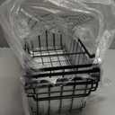 Freezer Organizer Bins, 4 Pack Stackable Chest Freezer Organizer for 5-7 Cu.FT Deep Freezer Sort Frozen Meats and Food, Freezer Storage Baskets with Handles Easy Reach from Bottom, Black