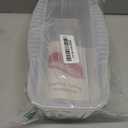 PCREGPAE Microwave Pasta Pot with Strainer Lid & Measuring Cup Clip Quickly Cook 1-4 Servings-No Mess, Sticking or Waiting For Boil, Pasta Cooker in Microwave for Dorm Kitchen Office College Essential (White)