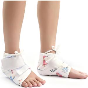 Cotton Moisturizing Socks Sleeves for Dry Cracked Feet, Castor Oil Wrap Packs for Heel Ankle, Applying Oil/Lotion/Cream/Ointment, Hydrate & Smooth Skin, Relief Pain, Waterproof & Anti Oil Leak. (Adjustable for Women and Men)