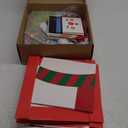 Gersoniel 12 Set Christmas Stacking Boxes Christmas Nesting Gift Box with Hats Santa Claus Snowman Stackable Boxes with Lids Xmas Decorative Present Box for Party Supplies Decor