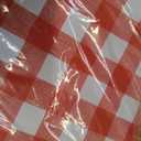 Romanstile 100% Waterproof PVC Tablecloth, Checkered Rectangle Oil Spill Proof Vinyl Table Cloth, Heavy Duty Wipeable Table Covers for Dining, Camping, Picnic, Parties - 60x102 Inch, Red and White