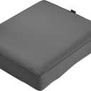 Classic Accessories Montlake FadeSafe Water-Resistant 23 x 23 x 5 Inch Square Patio Lounge Seat Cushion, Antique Beige (Light Charcoal)