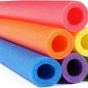 Hanaive 6 Pack Jumbo Pool Noodles Foam Swim 41inch x 4.1 Inch Hollow Swimming Pool Noodle Bulk Floats Heavy Duty for Swimming Floating Craft Projects Decorations(41 Inch,Colorful)