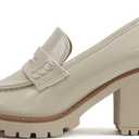 Soda “Kinder” ~ Women Slip On Chunky Mid Heel Lug Sole Penny Loafer Shoe, Size  7