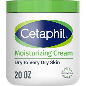 Cetaphil Face & Body Moisturizer, Hydrating Moisturizing Cream for Dry to Very Dry, Sensitive Skin, NEW 20 oz, Fragrance Free, NonComedogenic, NonGreasy