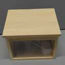 Visible Hamster Digging Box Hamster Sand Bath Container Rat Hideaway Wood Wooden House Hideout Exploration with Acrylic Plate Accessories Dwarf Syrian Rat Hideaway Wood Mice Gerbils Lemmings