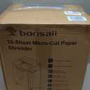 Amazon Basics 8 Sheet Cross Cut Paper and Credit Card Shredder with 4.1 Gallon Bin, Black