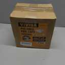 VIVIDA 5" Vinyl Post Cap (Actual 5" x 5"), Pyramid New England Post Caps, PVC Square Fence Top Cover, for Vinyl Fences, Mailboxes & Decks, White, 2 Pack