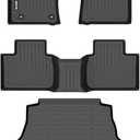 AIPOIL Floor Mats & Cargo Liner Set for 2025 Toyota Camry (Not for Hybrid or AWD) All Weather Protection TPE Anti-Slip Automotive Full Set Custom Car Mats Accessories - Black