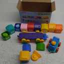 Learning Toy for Toddlers 1 2 3 Years Old, Counting, Matching & Sorting Montessori Learning Farm Train Including 9 Farm Animals and 1 Farmer, Easter Christmas Birthday Gift for Baby Boys Girls