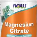 NOW Foods Supplements, Magnesium Citrate, Enzyme Function*, Nervous System Support*, 240 Veg Capsules (EXP 05/01/31)