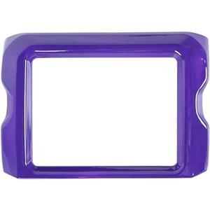 Interior Center Console Navigation Frame Decoration Cover Compatible for Jeep Wrangler JL/JT Gladiator 2018-2023 Car Accessories(Purple1)