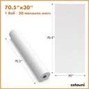 70.5" x 30" Sheets - 6 Rolls - 50 Perforated Sheets/roll - face Hole - Non-Woven Paper Exam Table Cover - 30GSM - Disposable Massage Table Sheets - Facial/lash Bed/spa - Latex-Free Recyclable