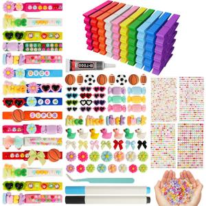 100 Set Cheer Pins Spirit Clips, Wooden Colored Clothes Pins with Tools,Cheer Pin Kit 180 Mini Bows Ducks Daisy Balls 300 Letters 4 Stickers, DIY Custom Pins for Backpack Team Cheerleader Gifts